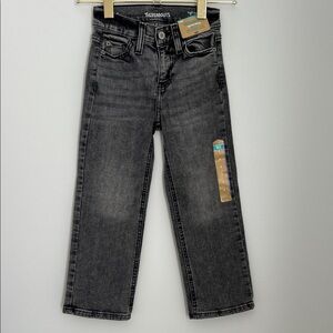 Thereabouts Kids' Charcoal High Rise Wide Leg Jeans NWT Size 5
